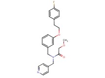 N-{3-[2-(4-fluorophenyl)ethoxy]benzyl}-2-methoxy-N-(4-pyridinylmethyl)acetamide