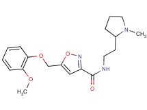 5-[(2-methoxyphenoxy)methyl]-N-[2-(1-methylpyrrolidin-2-yl)ethyl]isoxazole-3-carboxamide