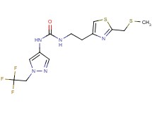 N-(2-{2-[(methylthio)methyl]-1,3-thiazol-4-yl}ethyl)-N'-[1-(2,2,2-trifluoroethyl)-1H-pyrazol-4-yl]urea