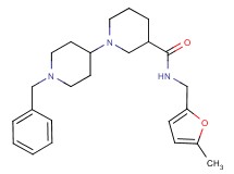 1'-benzyl-N-[(5-methyl-2-furyl)methyl]-1,4'-bipiperidine-3-carboxamide