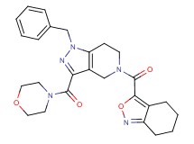 1-benzyl-3-(morpholin-4-ylcarbonyl)-5-(4,5,6,7-tetrahydro-2,1-benzisoxazol-3-ylcarbonyl)-4,5,6,7-tetrahydro-1H-pyrazolo[4,3-c]pyridine