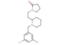 1-{2-[1-(3-chloro-5-fluorobenzyl)-2-piperidinyl]ethyl}-2-pyrrolidinone