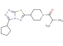 3-cyclopentyl-6-(1-isobutyrylpiperidin-4-yl)[1,2,4]triazolo[3,4-b][1,3,4]thiadiazole