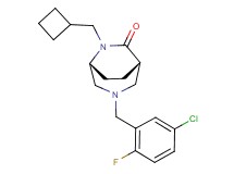 (1S*,5R*)-3-(5-chloro-2-fluorobenzyl)-6-(cyclobutylmethyl)-3,6-diazabicyclo[3.2.2]nonan-7-one