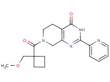 7-{[1-(methoxymethyl)cyclobutyl]carbonyl}-2-pyridin-2-yl-5,6,7,8-tetrahydropyrido[3,4-d]pyrimidin-4(3H)-one