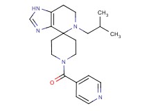 5-isobutyl-1'-isonicotinoyl-1,5,6,7-tetrahydrospiro[imidazo[4,5-c]pyridine-4,4'-piperidine]