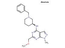 N-[(3S)-1-benzyl-3-piperidinyl]-6-(methoxymethyl)-1-methyl-1H-pyrazolo[3,4-d]pyrimidin-4-amine