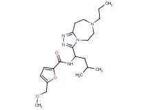5-(methoxymethyl)-N-[3-methyl-1-(7-propyl-6,7,8,9-tetrahydro-5H-[1,2,4]triazolo[4,3-d][1,4]diazepin-3-yl)butyl]-2-furamide