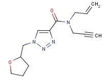 N-allyl-N-2-propyn-1-yl-1-(tetrahydro-2-furanylmethyl)-1H-1,2,3-triazole-4-carboxamide