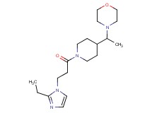 4-(1-{1-[3-(2-ethyl-1H-imidazol-1-yl)propanoyl]piperidin-4-yl}ethyl)morpholine