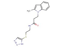 3-(2-methyl-1H-indol-1-yl)-N-[2-(1H-1,2,3-triazol-5-ylthio)ethyl]propanamide