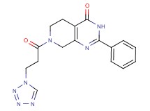 2-phenyl-7-[3-(1H-tetrazol-1-yl)propanoyl]-5,6,7,8-tetrahydropyrido[3,4-d]pyrimidin-4(3H)-one
