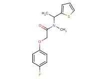 2-(4-fluorophenoxy)-N-methyl-N-[1-(2-thienyl)ethyl]acetamide
