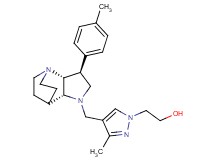 2-(3-methyl-4-{[(2R*,3S*,6R*)-3-(4-methylphenyl)-1,5-diazatricyclo[5.2.2.0~2,6~]undec-5-yl]methyl}-1H-pyrazol-1-yl)ethanol