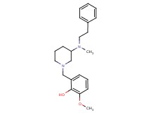 2-methoxy-6-({3-[methyl(2-phenylethyl)amino]-1-piperidinyl}methyl)phenol