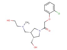 2-[{[(3R*,4R*)-1-[(2-chlorophenoxy)acetyl]-4-(hydroxymethyl)pyrrolidin-3-yl]methyl}(methyl)amino]ethanol