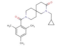 2-(cyclopropylmethyl)-9-(mesitylcarbonyl)-2,9-diazaspiro[5.5]undecan-3-one
