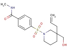 4-{[3-allyl-3-(hydroxymethyl)-1-piperidinyl]sulfonyl}-N-methylbenzamide