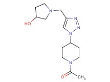 1-{[1-(1-acetylpiperidin-4-yl)-1H-1,2,3-triazol-4-yl]methyl}pyrrolidin-3-ol