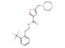 5-(morpholin-4-ylmethyl)-N-{2-[2-(trifluoromethyl)phenyl]ethyl}-3-furamide