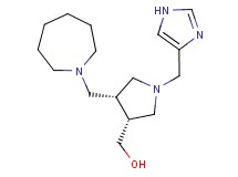 [(3R*,4R*)-4-(azepan-1-ylmethyl)-1-(1H-imidazol-4-ylmethyl)pyrrolidin-3-yl]methanol