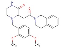 3-[2-(3,4-dihydro-2(1H)-isoquinolinyl)-2-oxoethyl]-4-(2,4-dimethoxybenzyl)-2-piperazinone