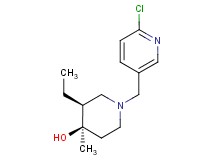 (3S*,4R*)-1-[(6-chloropyridin-3-yl)methyl]-3-ethyl-4-methylpiperidin-4-ol