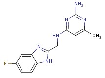 N~4~-[(5-fluoro-1H-benzimidazol-2-yl)methyl]-6-methylpyrimidine-2,4-diamine