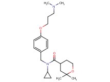 N-cyclopropyl-N-{4-[3-(dimethylamino)propoxy]benzyl}-2,2-dimethyltetrahydro-2H-pyran-4-carboxamide