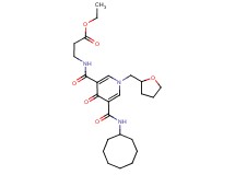 ethyl N-{[5-[(cyclooctylamino)carbonyl]-4-oxo-1-(tetrahydro-2-furanylmethyl)-1,4-dihydro-3-pyridinyl]carbonyl}-beta-alaninate