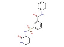 3-{[(2-oxopiperidin-3-yl)amino]sulfonyl}-N-phenylbenzamide