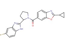 2-cyclopropyl-6-{[2-(5-fluoro-1H-benzimidazol-2-yl)-1-pyrrolidinyl]carbonyl}-1,3-benzoxazole