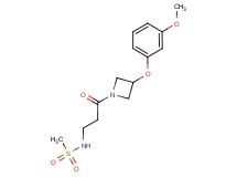 N-{3-[3-(3-methoxyphenoxy)-1-azetidinyl]-3-oxopropyl}methanesulfonamide