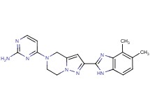 4-[2-(4,5-dimethyl-1H-benzimidazol-2-yl)-6,7-dihydropyrazolo[1,5-a]pyrazin-5(4H)-yl]pyrimidin-2-amine