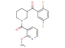 (2,5-difluorophenyl){1-[(2-methoxy-3-pyridinyl)carbonyl]-3-piperidinyl}methanone