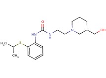 N-{2-[3-(hydroxymethyl)piperidin-1-yl]ethyl}-N'-[2-(isopropylthio)phenyl]urea