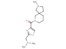 N,N-dimethyl-1-{4-[(2-methyl-2,7-diazaspiro[4.5]dec-7-yl)carbonyl]-1,3-thiazol-2-yl}methanamine
