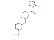 4-[(4-chloro-1H-pyrazol-3-yl)carbonyl]-2-[3-(trifluoromethyl)benzyl]morpholine