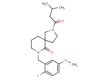 7-(2-fluoro-5-methoxybenzyl)-2-(3-methylbutanoyl)-2,7-diazaspiro[4.5]decan-6-one
