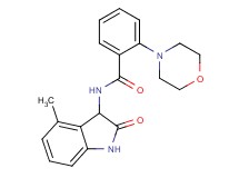 N-(4-methyl-2-oxo-2,3-dihydro-1H-indol-3-yl)-2-morpholin-4-ylbenzamide