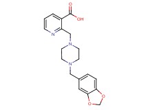 2-{[4-(1,3-benzodioxol-5-ylmethyl)piperazin-1-yl]methyl}nicotinic acid