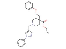 ethyl 4-(2-phenoxyethyl)-1-[(1-phenyl-1H-pyrazol-4-yl)methyl]-4-piperidinecarboxylate