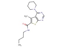 N-butyl-5-methyl-4-(1-piperidinyl)thieno[2,3-d]pyrimidine-6-carboxamide