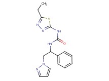 N-(5-ethyl-1,3,4-thiadiazol-2-yl)-N'-[1-phenyl-2-(1H-pyrazol-1-yl)ethyl]urea