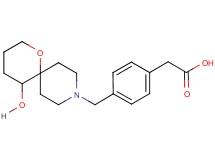 {4-[(5-hydroxy-1-oxa-9-azaspiro[5.5]undec-9-yl)methyl]phenyl}acetic acid