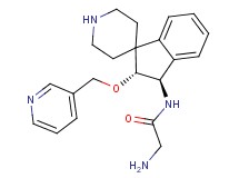 N~1~-[(2R*,3R*)-2-(3-pyridinylmethoxy)-2,3-dihydrospiro[indene-1,4'-piperidin]-3-yl]glycinamide