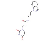 3-(2,4-dioxo-3,4-dihydropyrimidin-1(2H)-yl)-N-[3-(1H-indazol-1-yl)propyl]propanamide