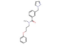 N-methyl-N-(3-phenoxypropyl)-3-(1H-pyrazol-1-ylmethyl)benzamide