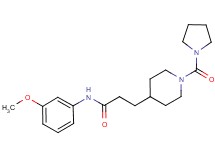 N-(3-methoxyphenyl)-3-[1-(pyrrolidin-1-ylcarbonyl)piperidin-4-yl]propanamide