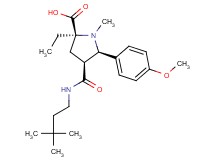(2S*,4S*,5R*)-4-{[(3,3-dimethylbutyl)amino]carbonyl}-2-ethyl-5-(4-methoxyphenyl)-1-methylpyrrolidine-2-carboxylic acid